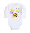 Детский боди Bee happy Белый фото