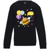 Детский Свитшот Bee happy Черный Детский Свитшот Bee happy Черный фото