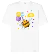 Футболка Оверсайз Bee happy Белый фото