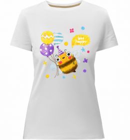 Жіноча преміум футболка Bee happy