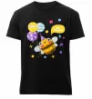 Чоловіча преміум футболка Bee happy Чорний фото
