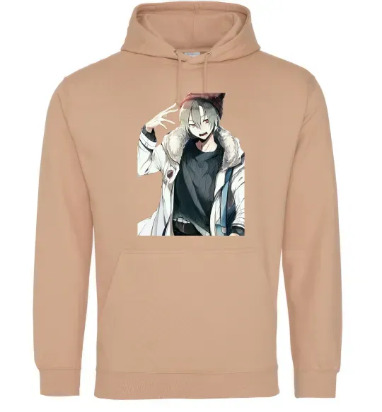 Чоловіча толстовка (худі) Аніме хлопчик Пісочний фото