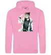 Женская толстовка (худи) Аніме хлопчик Розовый фото
