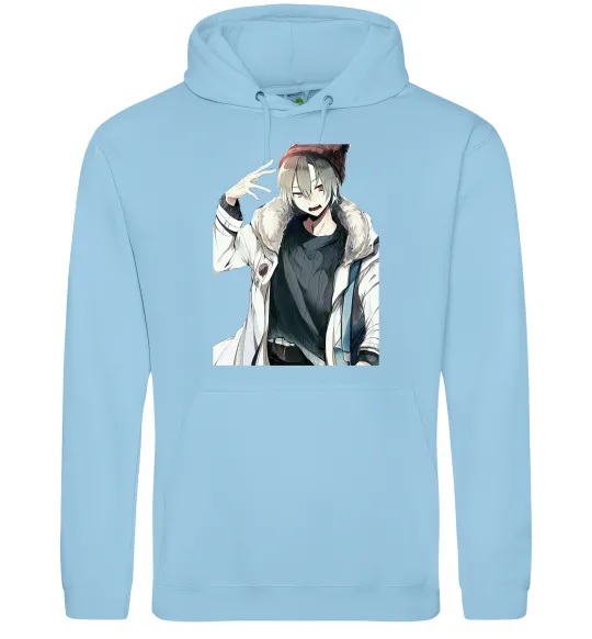 Женская толстовка (худи) Аніме хлопчик Голубой фото