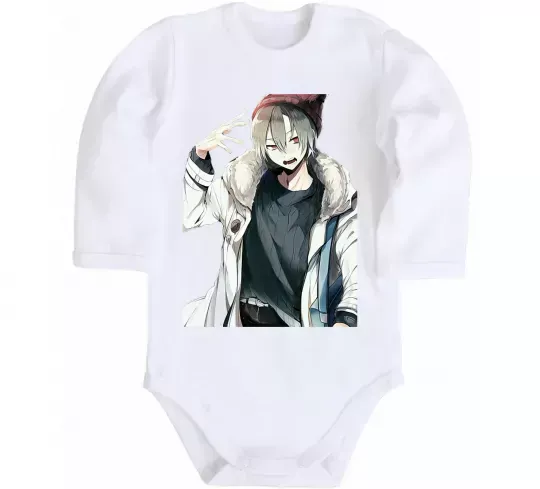 Детский боди Аніме хлопчик Белый фото
