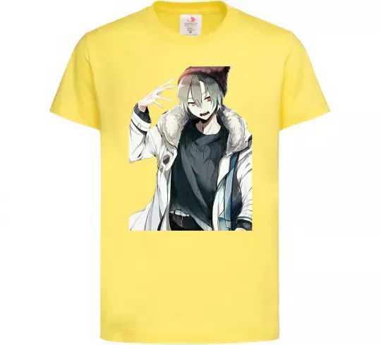 Детская футболка Аніме хлопчик Лимонный фото