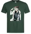 Чоловіча футболка Аніме хлопчик Темно-зелений Чоловіча футболка Аніме хлопчик Темно-зелений фото