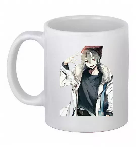 Чашка керамическая Аніме хлопчик Белый фото