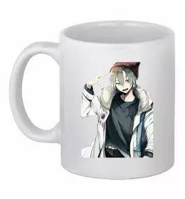 Чашка керамическая Anime boy Белый фото