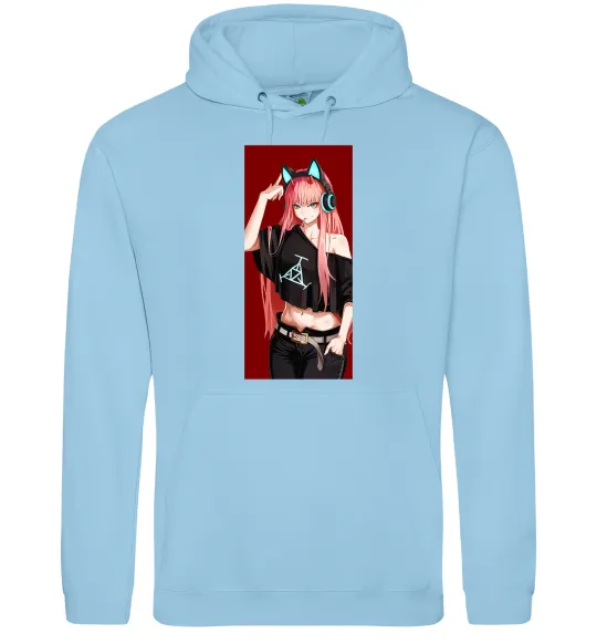 Мужская толстовка (худи) Звукове обладнання Голубой фото