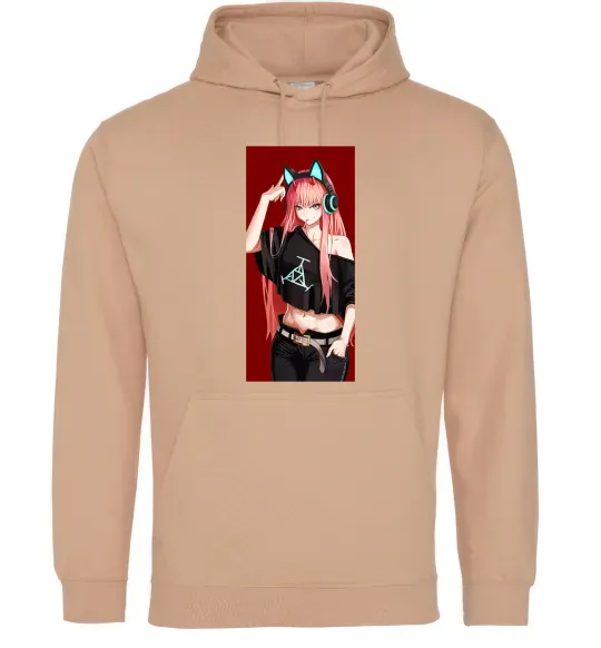 Женская толстовка (худи) Звукове обладнання Песочный фото