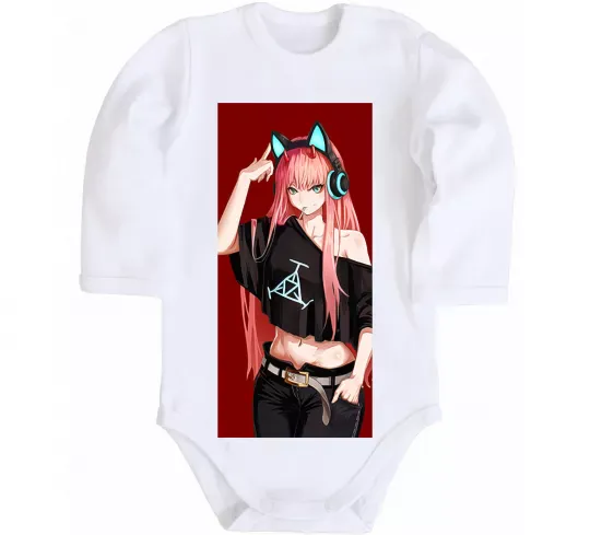 Дитячий бодік Звукове обладнання Білий фото