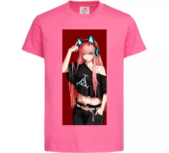 Детская футболка Звукове обладнання Ярко-розовый фото