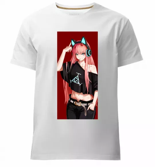 Чоловіча преміум футболка Звукове обладнання Білий фото