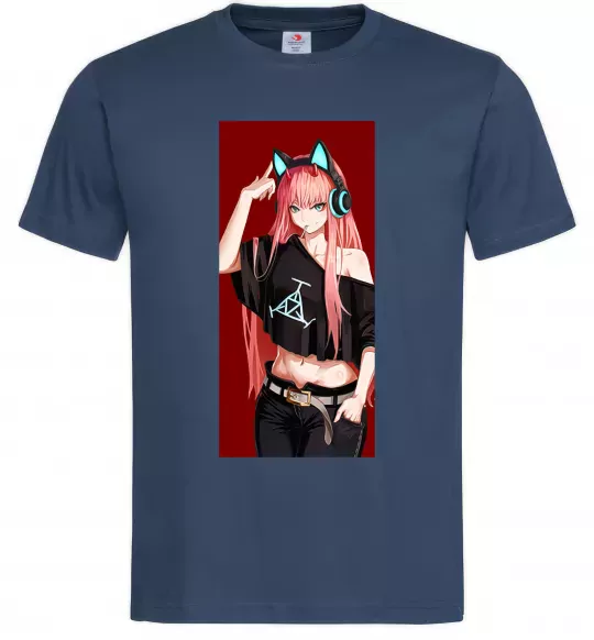 Мужская футболка Звукове обладнання Темно-синий фото