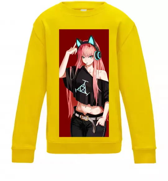 Дитячий світшот Звукове обладнання Сонячно жовтий фото