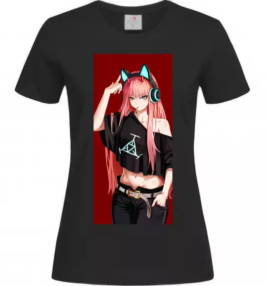 Женская футболка Звукове обладнання Черный фото