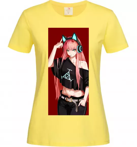 Женская футболка Звукове обладнання Лимонный фото