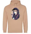 Мужская толстовка (худи) Boy with bubble gum Песочный Мужская толстовка (худи) Boy with bubble gum Песочный фото