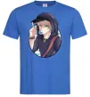 Мужская футболка Boy with bubble gum Ярко-синий фото