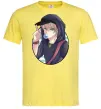 Мужская футболка Boy with bubble gum Лимонный фото