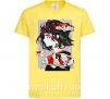 Детская футболка Anime fish and girl Лимонный фото