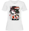 Жіноча футболка Anime fish and girl Білий фото