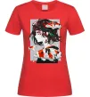Жіноча футболка Anime fish and girl Червоний фото