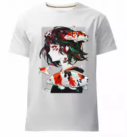 Мужская премиум футболка Cat Moon Белый фото