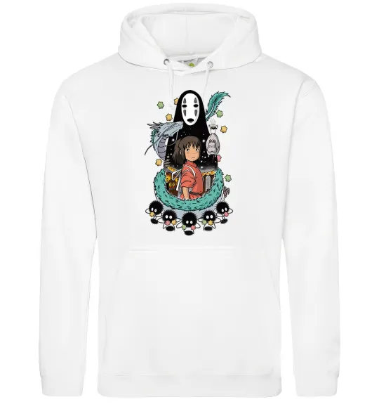 Чоловіча толстовка (худі) Віднесені примарами Білий фото