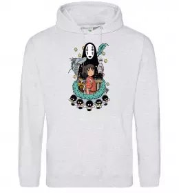 Мужская толстовка (худи) Anime boy without heart Черный фото