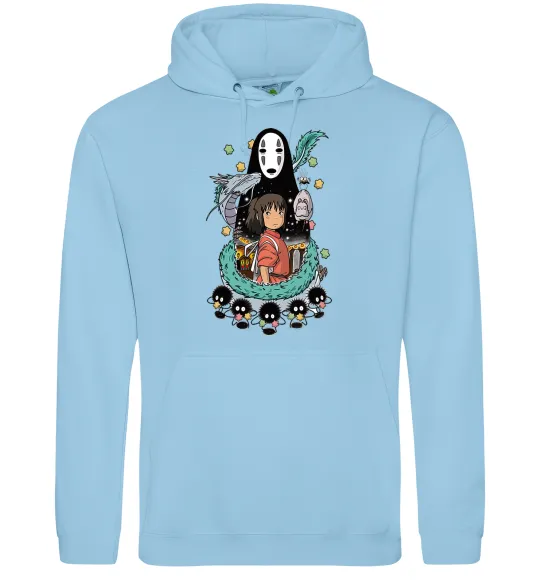 Жіноча толстовка (худі) Віднесені примарами Блакитний фото