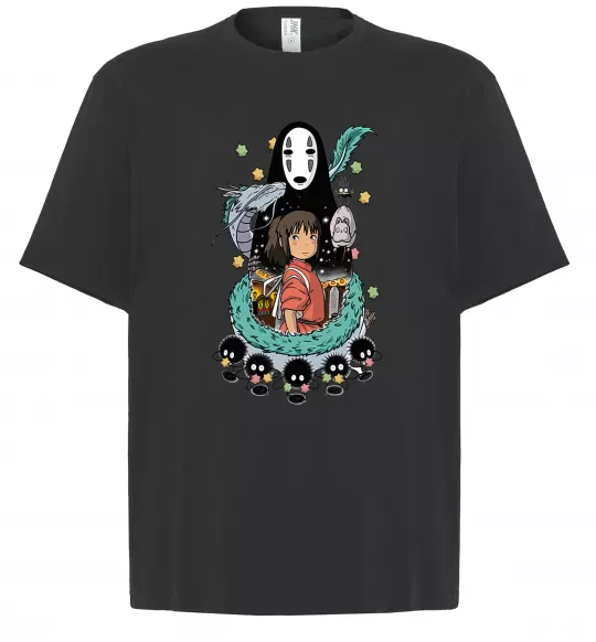 Футболка Оверсайз Віднесені примарами Черный фото