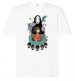 Футболка Оверсайз Аниме украинка Белый фото