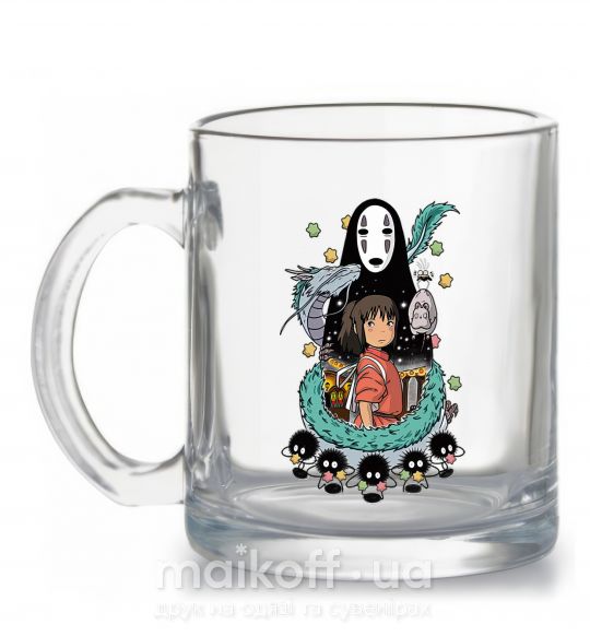 Чашка скляна Унесенные призраками Прозорий фото
