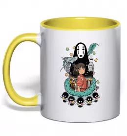 Чашка с цветной ручкой