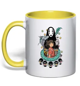 Чашка з кольоровою ручкою