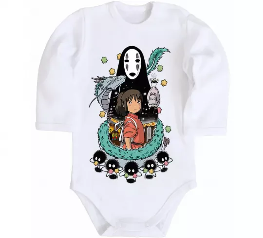 Детский боди Віднесені примарами Белый фото