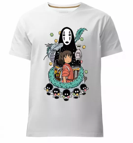 Мужская премиум футболка Віднесені примарами Белый фото