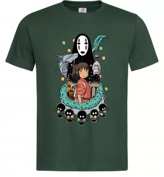 Мужская футболка Віднесені примарами Темно-зеленый фото