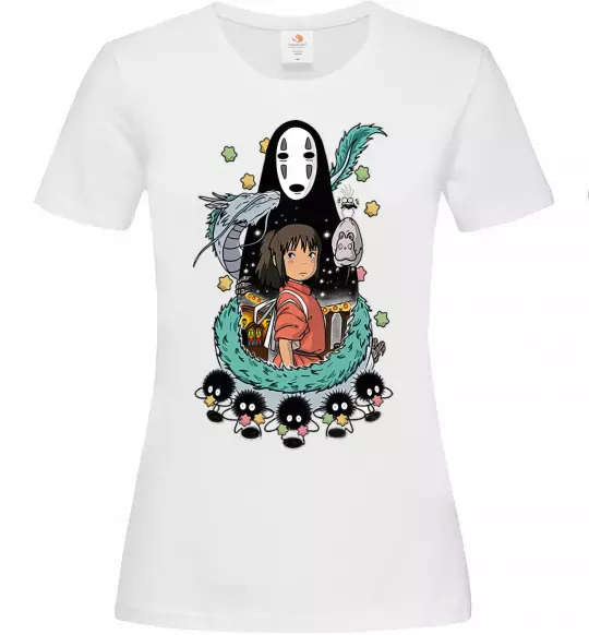 Жіноча футболка Віднесені примарами Білий фото