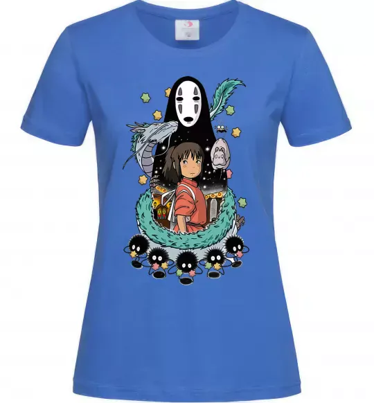 Жіноча футболка Віднесені примарами Яскраво-синій фото