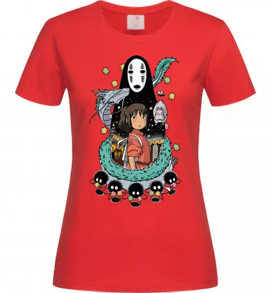 Жіноча футболка Віднесені примарами Червоний фото