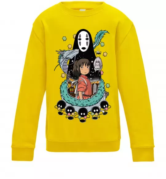 Дитячий світшот Віднесені примарами Сонячно жовтий фото