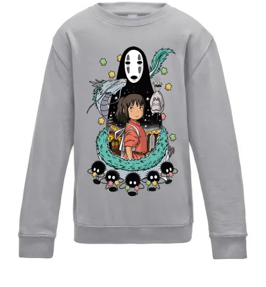 Дитячий світшот Віднесені примарами Сірий меланж фото