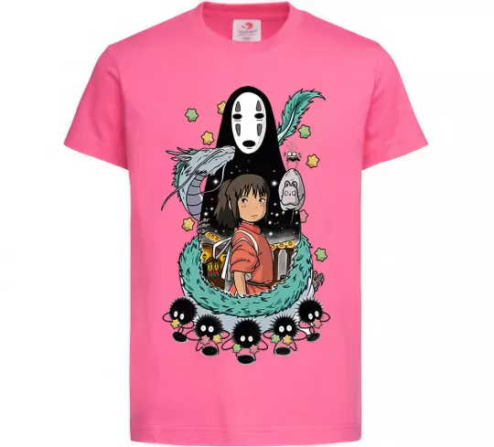 Детская футболка Віднесені примарами Ярко-розовый фото