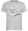 Чоловіча футболка Anime art boy Сірий Чоловіча футболка Anime art boy Сірий фото