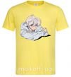 Мужская футболка Anime art boy Лимонный фото