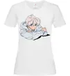 Жіноча футболка Anime art boy Білий Жіноча футболка Anime art boy Білий фото