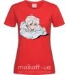 Женская футболка Anime art boy Красный фото